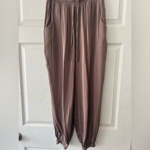 Chic olive Drawstring Pants